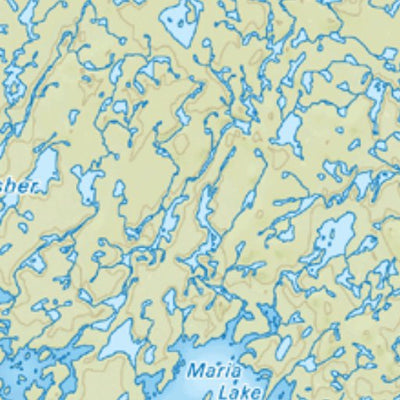 Map77 Wunnummin Lake - Northwestern Ontario