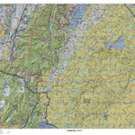 Central Mtns, San Rafael (Cent) UT Mule Deer Hunting Unit Map with Land Ownership and Concentrations