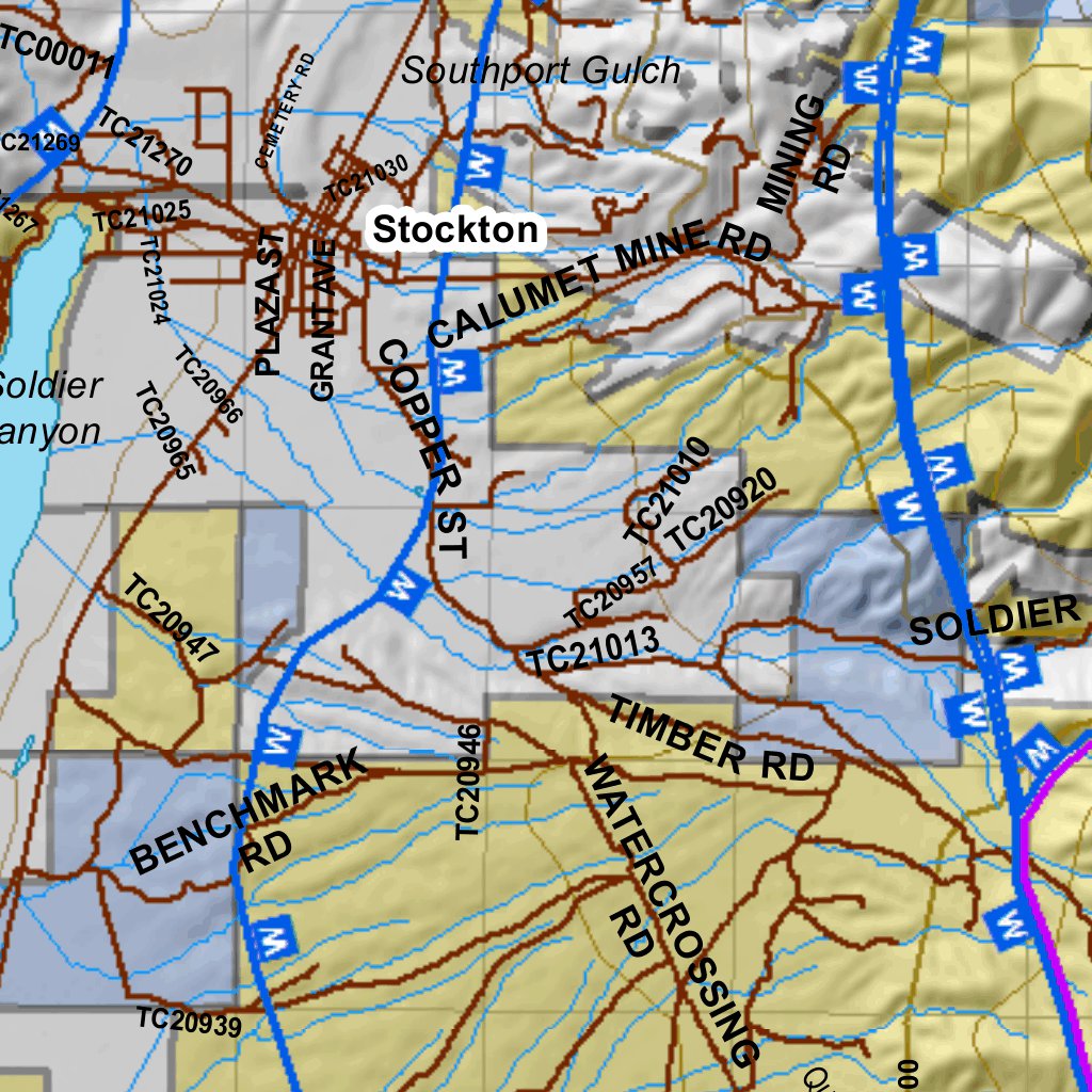 Oquirrh-Stansbury Utah Mule Deer Hunting Unit Map with Land Ownership ...