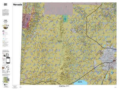 West Desert (S) Utah Mule Deer Hunting Unit Map with Land Ownership and Concentrations