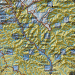 Central Mtns, San Rafael Utah Mule Deer Hunting Unit Map with Land Ownership and Concentrations