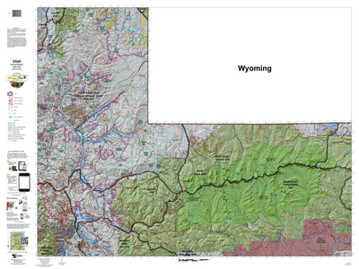 North Slope (Summit) Utah Mule Deer Hunting Unit Map with Land Ownership and Concentrations
