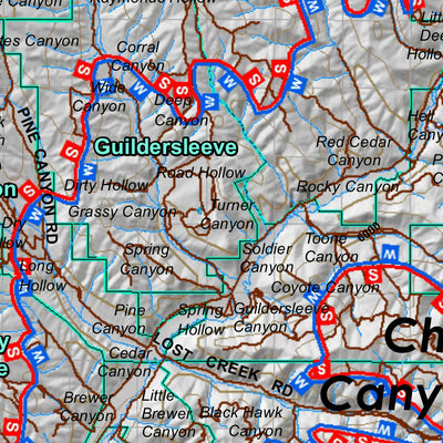 North Slope (Summit) Utah Mule Deer Hunting Unit Map with Land Ownership and Concentrations