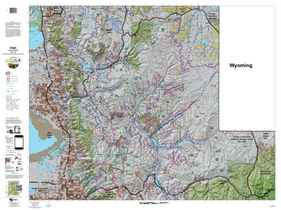 Chalk Creek, East Canyon, UT Mule Deer Hunting Unit Map with Land Ownership and Concentrations