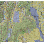 Plateau, Boulder Kaiparowits (N) UT Mule Deer Hunting Unit Map with Land Ownership & Concentrations