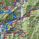 Wasatch Mtns, East Utah Mule Deer Hunting Unit Map with Land Ownership and Concentrations