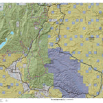 Plateau, Thousand Lakes Utah Mule Deer Hunting Unit Map with Land Ownership and Concentrations