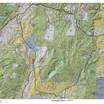 Pleateu, Fishlake Utah Mule Deer Hunting Unit Map with Land Ownership and Concentrations