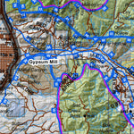 Central Mtns, Nebo UT Mule Deer Hunting Unit Map with Land Ownership and Concentrations