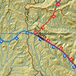 Plateau, Boulder Kaiparowits (S) UT Mule Deer Hunting Unit Map with Land Ownership & Concentrations