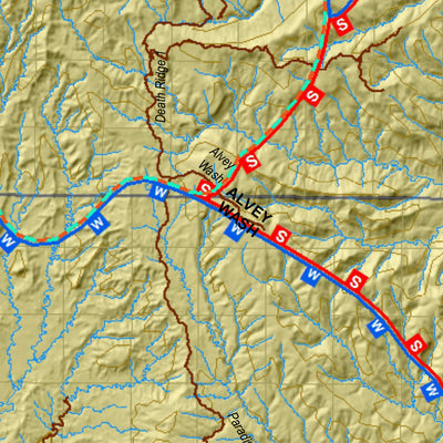 Plateau, Boulder Kaiparowits (S) UT Mule Deer Hunting Unit Map with Land Ownership & Concentrations