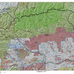 South Slope, Yellowstone Utah Mule Deer Hunting Unit Map with Land Ownership and Concentrations