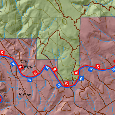 South Slope, Yellowstone Utah Mule Deer Hunting Unit Map with Land Ownership and Concentrations