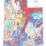 Utah State Map with Mule Deer Unit Boundary Overlays