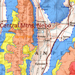 Utah State Map with Mule Deer Unit Boundary Overlays