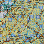 Central Mtns, Manti, San Rafael Utah Mule Deer Hunting Unit Map with Land Ownership