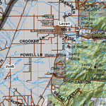 Central Mtns, Nebo Utah Mule Deer Hunting Unit Map with Land Ownership