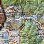 Central Mtns, Nebo Utah Mule Deer Hunting Unit Map with Land Ownership