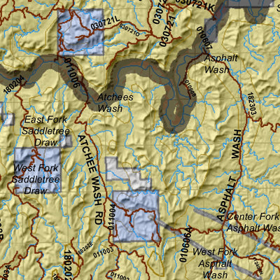 Book Cliffs NORTH Utah Mule Deer Hunting Unit Map with Land Ownership