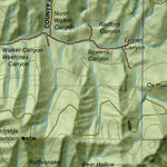 Fillmore, Oak Creek LE Utah Mule Deer Hunting Unit Map with Land Ownership