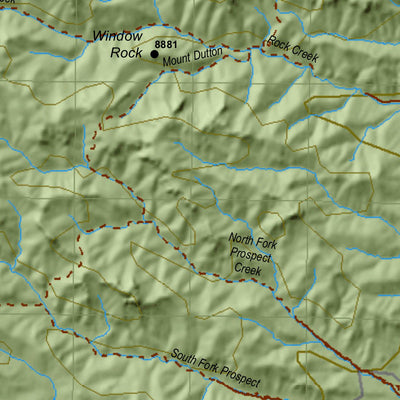 Mt Dutton Utah Mule Deer Hunting Unit Map with Land Ownership