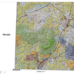 Pine Valley Utah Mule Deer Hunting Unit Map with Land Ownership