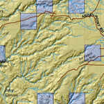 Central Mtns, San Rafael (South) Utah Mule Deer Hunting Unit Map with Land Ownership