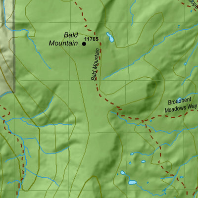 North Slope (Summit) Utah Mule Deer Hunting Unit Map with Land Ownership