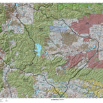 Wasatch Mtns, East Utah Mule Deer Hunting Unit Map with Land Ownership