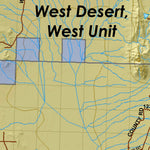 West Desert (S) Utah Mule Deer Hunting Unit Map with Land Ownership
