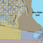Box Elder Utah Mule Deer Hunting Unit Map with Land Ownership and Concentrations