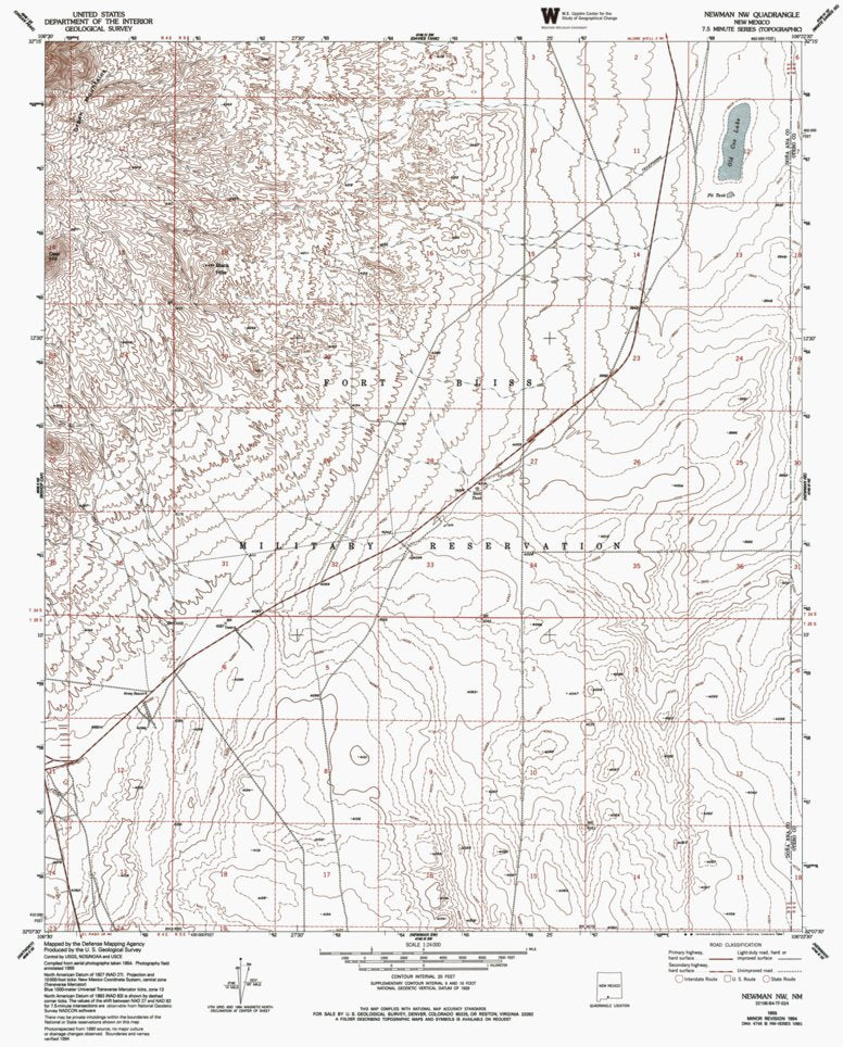 NM-NEWMAN NW: Authoritative US Topos 1955 Map by Western Michigan ...