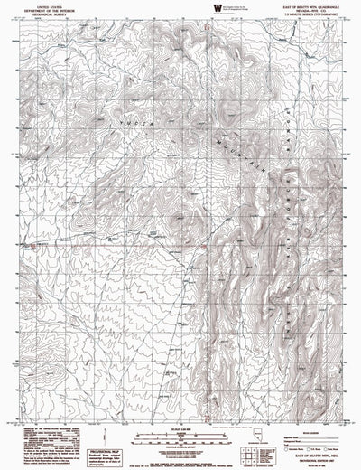 NV-EAST OF BEATTY MOUNTAIN: Authoritative US Topos 1982