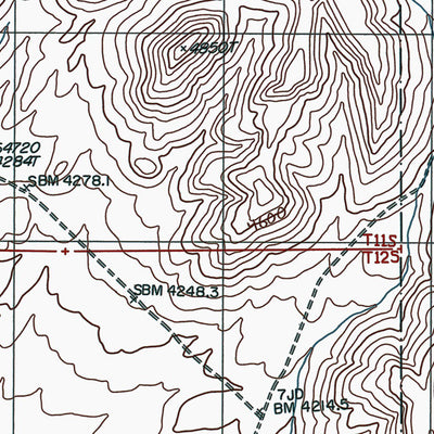NV-EAST OF BEATTY MOUNTAIN: Authoritative US Topos 1982