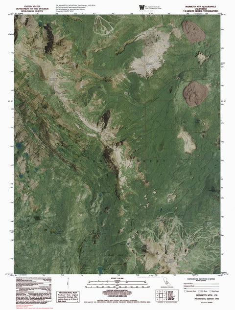 CA-MAMMOTH MOUNTAIN: GeoChange 1975-2014