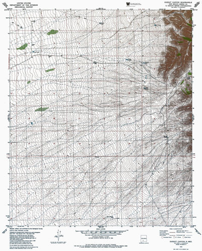 NM-DUGOUT CANYON: Authoritative US Topos 1981
