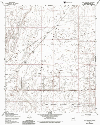 NM-WHITE SANDS NE: Authoritative US Topos 1955
