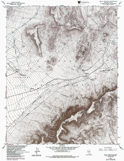 NV-SKULL MOUNTAIN: Authoritative US Topos 1959