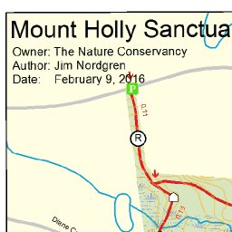 Mt Holly Sanctuary Trail Map