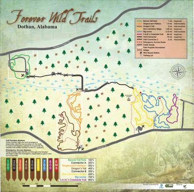 Dothan Forever Wild Trails-Map 2016