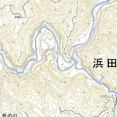 523200 宇津川 （うづかわ Uzukawa）, 地形図