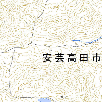 523205 安芸横田 （あきよこた Akiyokota）, 地形図