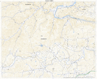 523215 前川 （まえがわ Maegawa）, 地形図