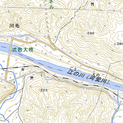 523215 前川 （まえがわ Maegawa）, 地形図