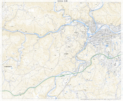 523216 三次 （みよし Miyoshi）, 地形図