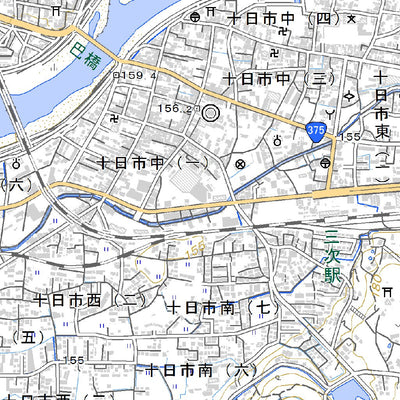 523216 三次 （みよし Miyoshi）, 地形図