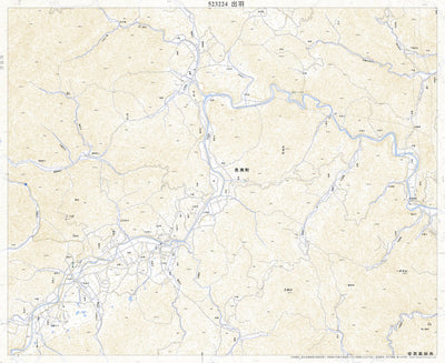 523224 出羽 （いずは Izuha）, 地形図
