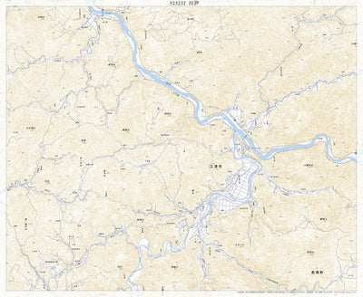 523232 川戸 （かわど Kawado）, 地形図