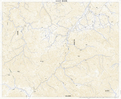 523257 阿井町 （あいまち Aimachi）, 地形図