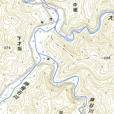 523264 石見大田 （いわみおおだ Iwamioda）, 地形図